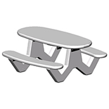 CAD Drawings Petersen Manufacturing Company, Inc. RTOV Series Picnic Tables